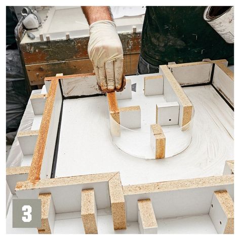 How To Build a Concrete Bench | Concrete Bench DIY Plans Recycled Furniture Ideas, Concrete Counters, Sliding Compound Miter Saw, Diy Stool, Concrete And Wood, Cement Projects, Concrete Casting, Cement Molds, Concrete Bench