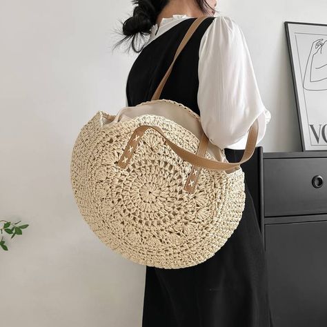 Temu | Explore the Latest Clothing, Beauty, Home, Jewelry & More Straw Beach Tote, Braided Bag, Everyday Tote Bag, Casual Tote Bag, Straw Beach Bag, Trendy Shoulder Bag, Straw Tote Bag, Woven Tote Bag, Straw Tote