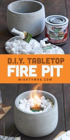 Diy Tabletop Fire Pit, Mini Fireplace, Tabletop Fire Bowl, Diy Tabletop, Indoor Fire Pit, Tabletop Fire Pit, Fireplace Diy, Tabletop Firepit, Diy Outdoor Decor