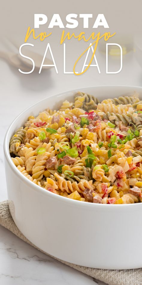 Pasta Salad Without Mayo, Easy Supper Dishes, Quick And Easy Pasta Salad, Easy Summer Pasta, Simple Pasta Salad, Simple Supper, Summer Pasta Dishes, Coffee And Cake, Simple Pasta