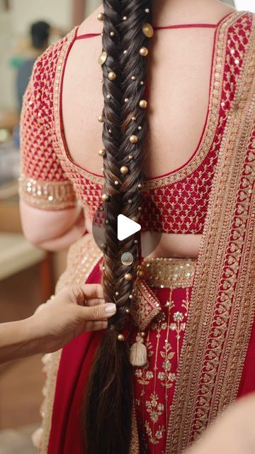 Anmol Raval on Instagram: "Braid and Beads on real hair ✨🌷 . #hair #hairgoals #hairtutorial #hairideas #braids #hairaccessories" Khajuri Choti Hairstyle, Khajuri Hairstyle, Braid And Beads, Braids With Beads Hairstyles, Tail Hairstyle, Braids With Beads, Real Hair, Hair Goals, Hair Tutorial