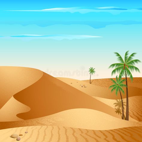 Desert Pictures, Desert Background, Free Vector Backgrounds, Mountain Images, Palm Trees Painting, Mountain Pictures, Mountain Illustration, Murals For Kids, Desert Design