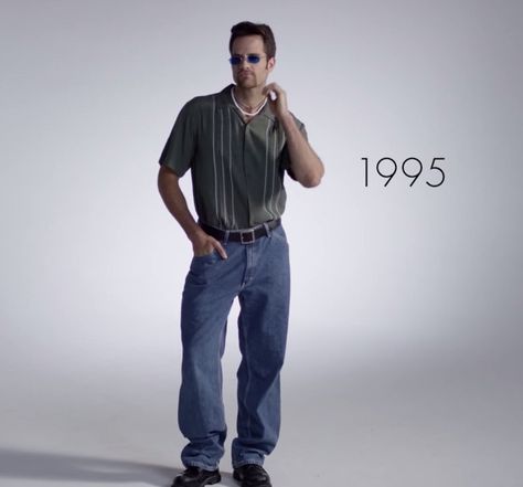 Pin for Later: Watch 100 Years of Men's Fashion in Under 3 Minutes 1995 1995 Fashion, Fashion Trends Men, 20s Men, Old School Outfits, Style Transformation, 1990s Fashion, Popsugar Fashion, Fashion Videos, Easy Hairstyles For Long Hair