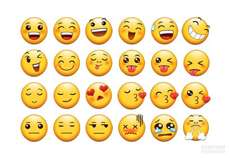 Samsung’s Emoji Suite Makes for a More Emotional Digital World – Samsung Global Newsroom New Emojis, Cool Emoji, Emoji Design, Current Design Trends, Forms Of Communication, Samsung S6, And July, Samsung Device, New Technology