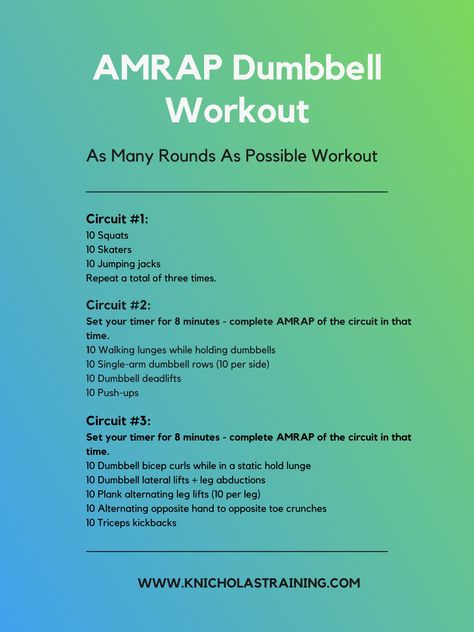 Total Body Amrap Workout, Amrap Hiit Workout, Full Body Amrap At Home, Amrap Full Body Workout, Amrap Core Workout, 45 Min Strength Workout, Amrap Workout Weights, Dumbbell Emom Workout, Amrap Workout Full Body Gym