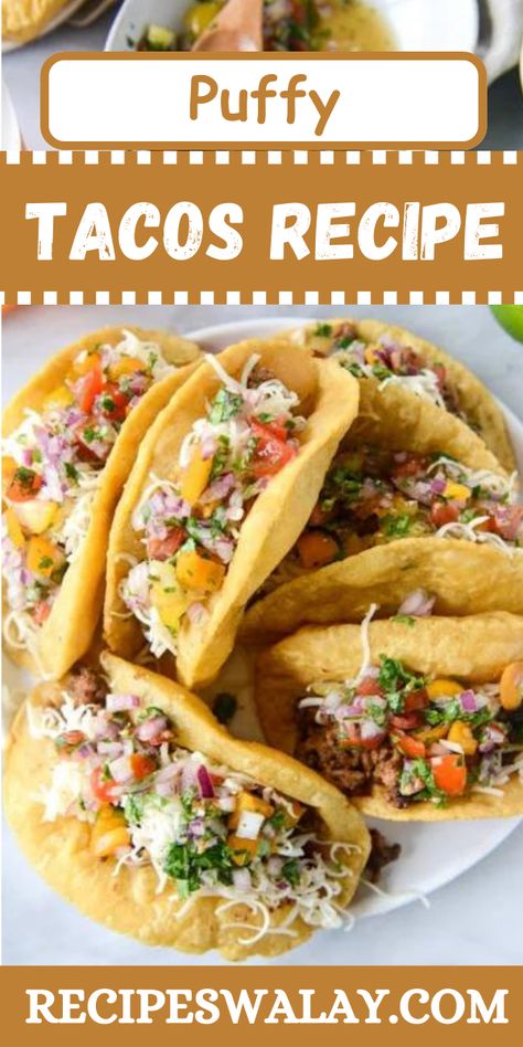 Puffy tacos Recipe, a beloved staple in Tex-Mex cuisine, turns the simple pleasure of taco night into a festive culinary event. These unique tacos ...
#Puffy #Tacos #Recipe Puffy Tacos Recipe Shells, Puff Tacos, Puffy Tacos Recipe, Unique Tacos, Puffy Tacos, Popular Side Dishes, Paneer Recipes, Taco Night, Easy Homemade Recipes