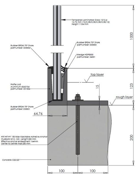 Glass Handrail, Balcony Glass Design, Balcony Railing Design, Furniture Details Design, Roof Construction, Glass Balustrade, Minimal House Design, Lan Can, Architectural Section