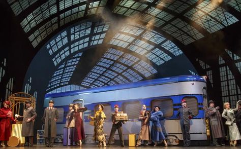 See how Broadway's screwball hit 'On the Twentieth Century' brought sets and costumes to life | EW.com Train Set Design, Train To Pakistan, Light Costume, Rockwell Group, Opera Theatre, The Last Samurai, Tony Award, Luxury Train, Drama Theatre