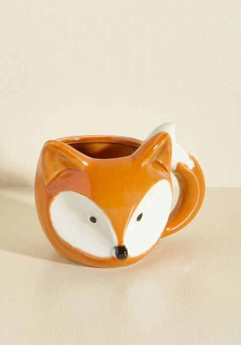 Fox Mug, Holiday Kitchen Decor, Orange Fox, Color Guard, Cute Kitchen, Cute Cups, Cool Mugs, Woodland Creatures, Cute Mugs