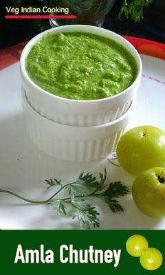 Amla Chutney, Indian Dips, Amla Recipes, Vegetarian Rice Recipes, Gooseberry Recipes, Indian Chutney Recipes, Indian Chutney, Coriander Chutney, Indian Gooseberry