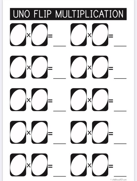 Uno Flip Multiplication, Divide Worksheet, Substitute Teaching, Math Fact Fluency, Fifth Grade Math, Teaching Special Education, Math Notes, Homeschool Elementary, Math Intervention