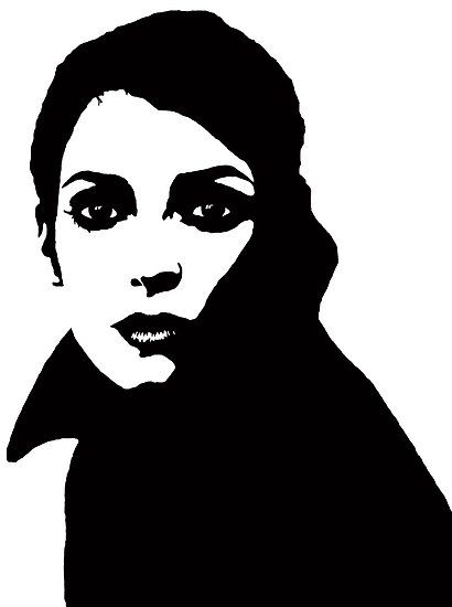 High Contrast Photography Portraits, Winona Ryder Drawing, Black And White Template, High Contrast Photography, Monochromatic Painting, Contrast Photography, Winona Forever, Doodle Paint, High Contrast Images