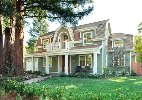 shingle style home shingle style home architecture Dutch Colonial Exterior, Dutch Colonial House, Dutch Colonial Homes, Gambrel Style, Gambrel Roof, Shingle Style Homes, Colonial Exterior, Colonial Design, Casas Coloniales