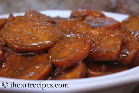 Easy recipe for Baked Candied Yams. This is perfect for Thanksgiving! Baked Candied Yams, Candied Yams Recipe, Canned Yams, I Heart Recipes, Recipes Soul Food, Yams Recipe, Candied Yams, Candy Yams, Heart Recipes