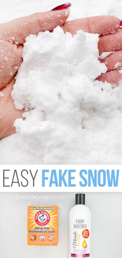 Recipe For Fake Snow, Fake Snow Recipe, Make Fake Snow, Snow Recipe, Snow Crafts, Kids Sensory Play, Instant Snow, Artificial Snow, Sensory Crafts