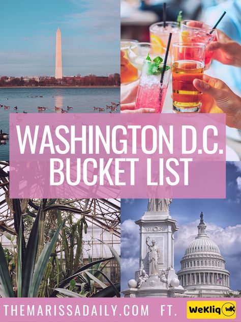 Looking for fun things to do in Washington D.C.? Here's a list of 100 things to do in our nation's capital! Whether you're a local resident or making travel plans to visit DC, these activities are sure to make you fall in love with the city! Curated with love by a DC local. #Travel #WashingtonDC #WashingtonDCTravel Washington Dc Things To Do In Fall, Dc Bucket List, Washington Dc Attractions, Washington Dc Itinerary, Washington Dc Travel Guide, Washington Dc Vacation, Washington Beaches, Dc Vacation, Things To Do In Washington