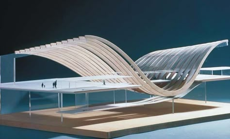 Bus Stop Design, Origami Architecture, Urban Design Concept, Pavilion Architecture, Pavilion Design, Parametric Architecture, Wood Architecture, Arch Model, Architecture Design Drawing