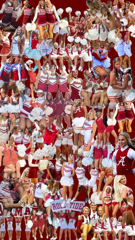 Alabama Cheerleaders, Alabama Cheer, Alabama Wallpaper, Alabama University, Alabama Crimson Tide Football, Cute Birthday Ideas, Crimson Tide Football, Wallpaper Images, University Of Alabama