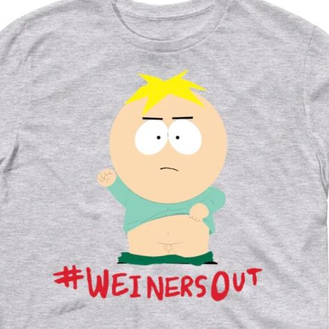 South Park Butters T-Shirt #WeinersOut South Park Body Pillow, South Park Butters, Butters South Park, Rugby Fashion, South Park Funny, Nike Air Max Tn, Tie Dye T Shirts, Body Pillow, Henley Shirts