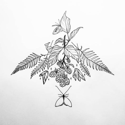 Fern Sternum Tattoo, Fern Back Tattoo, Sternum Tats, Jacks Tattoo, Blackberry Tattoo, Sternum Tattoo Design, Jack Tattoo, Fern Tattoo, Waist Tattoos