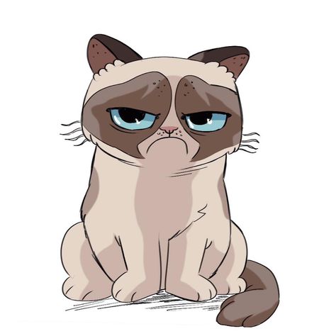 Upotetun kuvan pysyvä linkki Grumpy Cat Breed, Grumpy Cat Cartoon, Grumpy Cat Art, Grumpy Cat Birthday, Grumpy Cat Christmas, Grumpy Cat Meme, Grumpy Cat Quotes, Cat Jokes, Grumpy Cat Humor