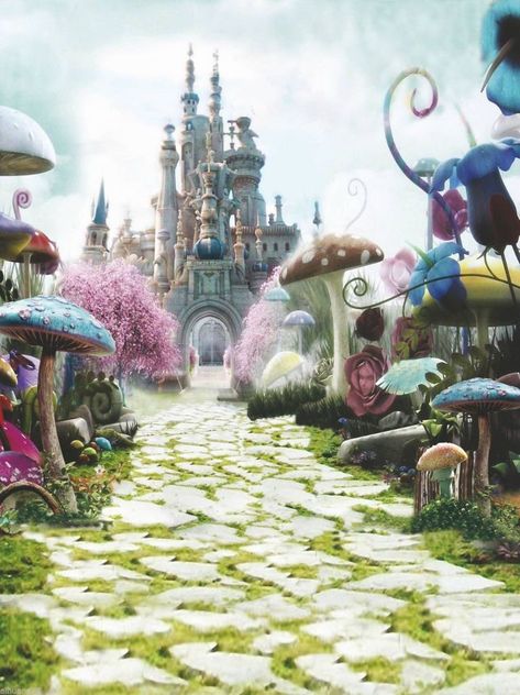 Alice In Wonderland Scenes, Alice In Wonderland Background, Studio Photography Backdrop, Photography Studio Props, Scene Setters, Fantasia Disney, Backdrop Photography, Alice In Wonderland Theme, Fairytale Castle