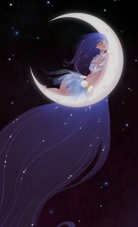 ☆ Hina the Hawaiian Goddess of the moon ☆ Hawaiian Goddess, Brittney Lee, Symbole Viking, Art Et Illustration, Arte Fantasy, On The Moon, The Night Sky, Art And Illustration, Moon Art