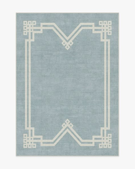 Green And Blue Rug, Baby Blue Rug, Green Blue Interior, Powder Blue Background, Blue Playroom, Lounge Mood Board, Checker Rug, Preppy Home, Bathroom Mood Board