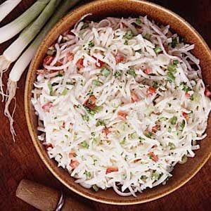 Turnip Slaw Recipe, Arkansas Recipes, Shredded Broccoli, Pepper Slaw, Turnip Salad, Turnip Recipes, Apple Honey, Produce Recipes, Slaw Recipe