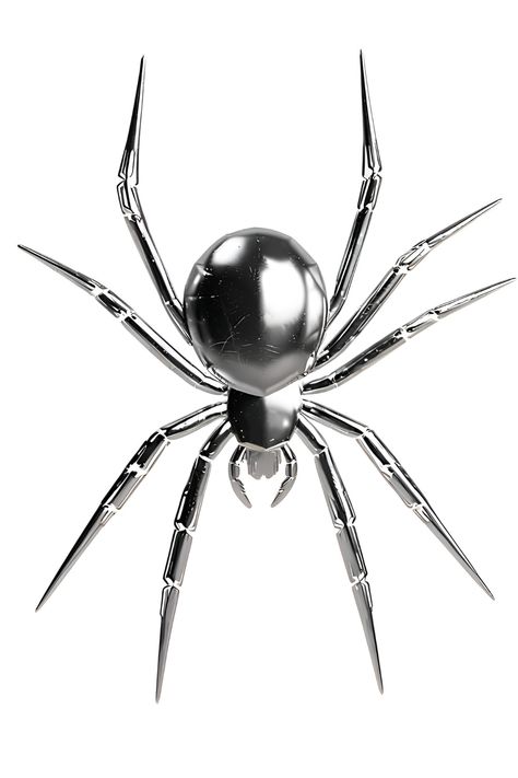 3D AI Chrome Animal Art – Spider
 Pin this now for some jaw-dropping digital art inspiration! #3DArt #AIArt #ChromeArt #AnimalDesigns #DigitalArt #SpiderArt 3d Spider, Mechanical Spider, Spider Sculpture, Metal Spider, Chrome Sculpture Art, Metal Spider Sculpture, Spider Art, Graphic Design Posters, 3d Art