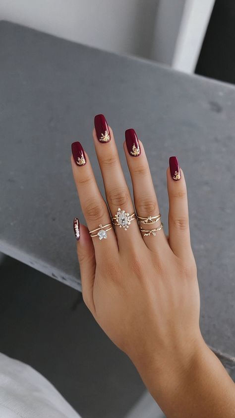 Discover the perfect way to embrace the beauty of the season with stunning red fall nails In our latest blog post we explore a variety of dark designs that beautifully complement the rich hues of autumn From chic acrylic ideas to striking short art youll find inspiration for every taste Dive into a world of colors that combine traditional fall palettes with modern trends including bold black accents to elevate your nail game Whether you're getting ready for a special occasion Red Fall Nails, Red Nail Ideas, Dark Designs, Bright Red Nails, Fall Nail Ideas, Acrylic Ideas, Fall Palette, Red Manicure, Red Polish