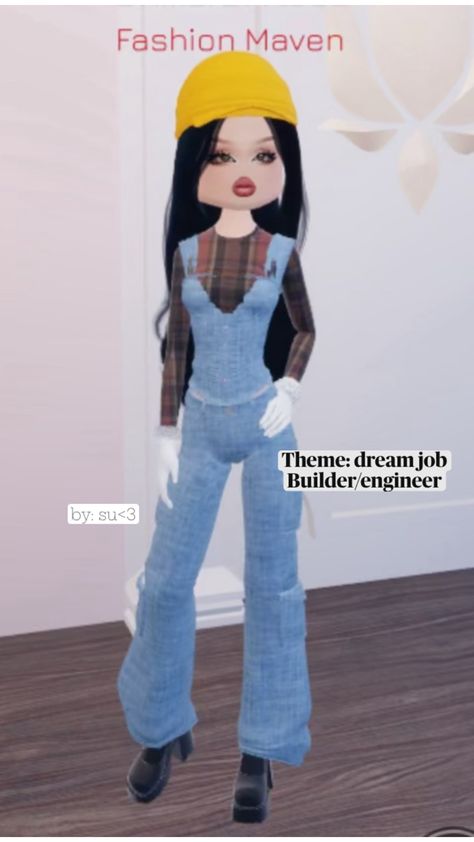 Dream job, job, builder, engineer, roblox, dress to impress, dti, fashion, kpop, wonyoung, game, su, jeans. Wonyoung Dress To Impress, Dream Job Dress To Impress, Dress To Impress Kpop, Engineer Dress, Roblox Dress, Fashion Kpop, Dti Fits, Dti Outfits, Job Career