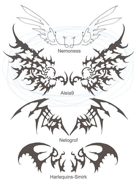 Bleach Hoodie Designs, Back Wings Tattoo, Bleached Hoodie, Wing Tattoos, Bleach Hoodie, 16 Tattoo, Wing Tattoo Designs, Celtic Tattoos, Bleach Art