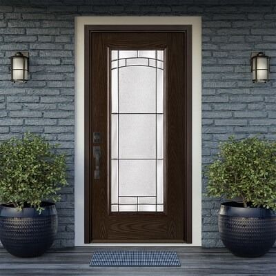 Exterior front door with glass at Lowes.com: Search Results Front Door With Glass, Shop Exterior, Exterior Front Doors, Home Improvement Products, Glass Front Door, Glass Door, Front Door, Doors, Home Improvement