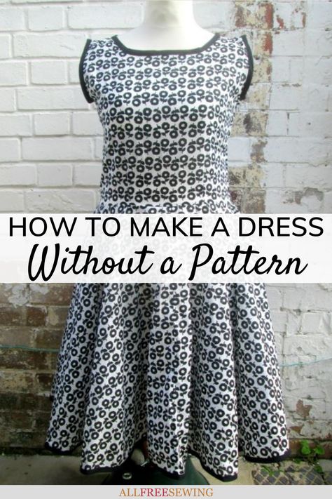 How To Make A Skirt Without A Pattern, Easy Maxi Dress Pattern Free, Cottage Core Dress Pattern Free, Homestead Dress, Beginner Dress Pattern, Refashioning Clothes, Anna Wilson, Dress Making Tutorial, Maxi Dress Tutorials