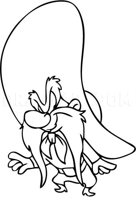 How To Draw Yosemite Sam, Step by Step, Drawing Guide, by Dawn | dragoart.com Looney Tunes Characters Drawing, Loony Tunes Drawing, Loony Toons Drawing, Yosemite Sam Tattoo, Looney Tunes Drawings, Looney Tunes Drawing, Bugs Bunny Drawing, Sam Tattoo, Looney Tunes Wallpaper