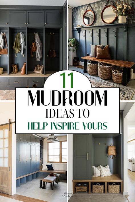 These are the best mudroom ideas that will make your mudroom so much more functional and pretty. Mud Room Colors, Laundry/mudroom Ideas, Small Mudroom Ideas, Mudroom Cubbies, Mudroom Remodel, Farmhouse Mudroom, Mudroom Closet, Mudroom Cabinets, Mudroom Makeover