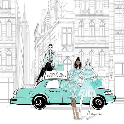 Megan Hess on Instagram: “It’s.....NEW YORK FASHION WEEK!!! Where NYC becomes a perfect mix of everything fashion and everything crazy (in the most wonderful way!).…” Grace Ciao, Megan Hess Illustration, Kerrie Hess, Megan Hess, Happy New Week, Fashion Art Illustration, Illustration Artists, The Bag, Digital Graphics