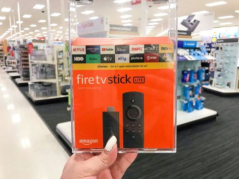 Amazon Fire TV Lite Streaming Stick, Only $19 at Target New Apple Ipad, Portable Tv, Hp Chromebook, Amazon Fire Tv Stick, Amazon Fire Tv, Amazon Fire, Krazy Coupon Lady, Top Toys, Tv Channels