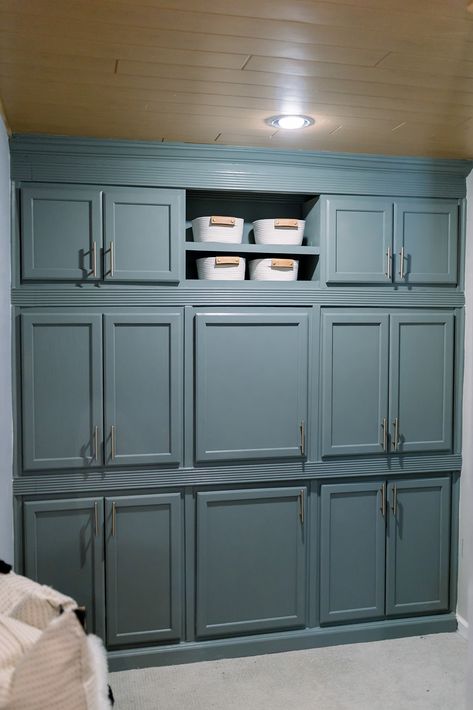 Hallway Pantry Cabinets, Wall Pantry Cabinets Storage, Pantry Using Wall Cabinets, Diy Full Wall Storage Cabinets, Kitchen Cabinet Closet, Bathroom Wall Of Cabinets, Enclosed Wall Storage Ideas, Diy Wall Pantry Ideas, Pantry Out Of Wall Cabinets