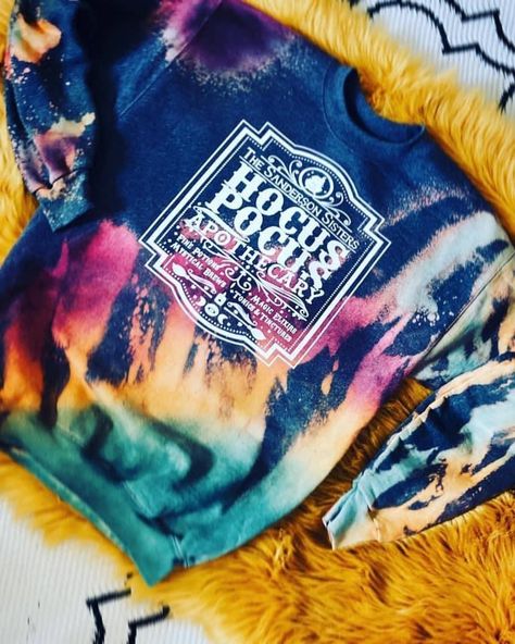 Hocus Pocus Sweatshirt, Urban Hippie, Tee Bag, Sanderson Sisters Hocus Pocus, Snorkel Set, Reverse Tie Dye, Mom Sweater, Dye Sweatshirt, Tie Dye Sweatshirt