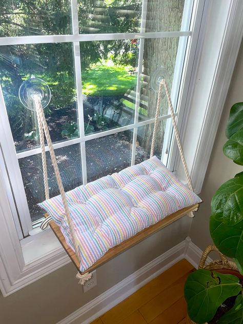 Cat Window Bed, Cat Window Hammock, Plush Bed, Cat Window Perch, Window Perch, Modern Cat Furniture, Window Shelves, Cat Window, Cat Hammock