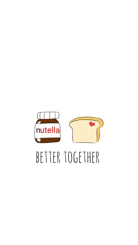 Nutella Illustration, Nutella Drawing, Rings Ideas, Cute Drawing, Food Patterns, Better Together, Cute Food, Pattern Wallpaper, Nutella