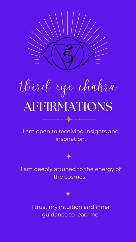 111 Third Eye Chakra Affirmations Powerful Statements, Be Powerful, Chakra Affirmations, Your Higher Self, Inner Guidance, Higher Self, Daily Practices, Spiritual Awareness, Third Eye Chakra