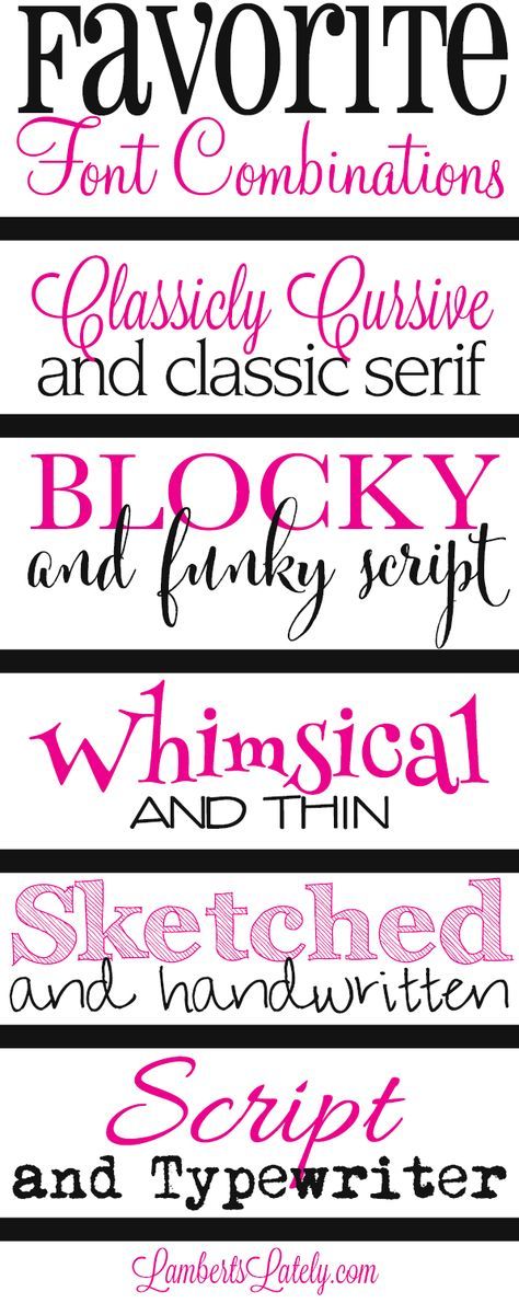 My favorite font combinations for blogging graphics and printables...this is a great list of ways you can combine (mostly free) fonts for effective and beautiful graphics! Fancy Cursive, Back To University, Silhouette Fonts, Design Alphabet, Font Love, Fun Fonts, Font Combos, Blog Graphics, Friends Font