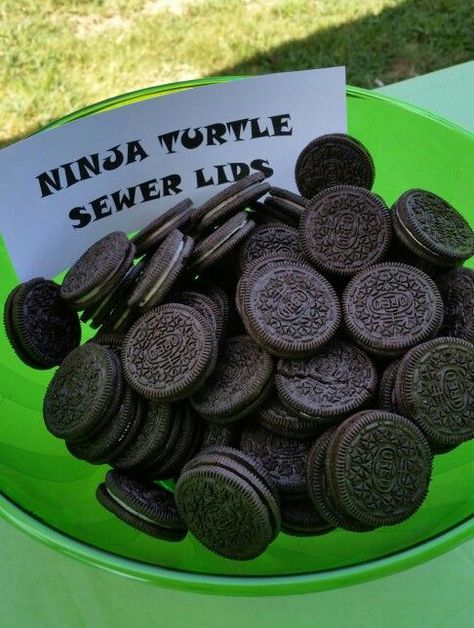 Tmnt 3rd Birthday, Ninja Turtle Birthday Snacks, Ninja Turtles Desserts, Teenage Mutant Ninja Turtle Birthday Party Ideas, Ninja Turtles 2nd Birthday Party Ideas, Ninja Turtles 3rd Birthday Party Ideas, Tmnt Birthday Cakes, Ninja Party Food Ideas, Ninja Turtle 4th Birthday