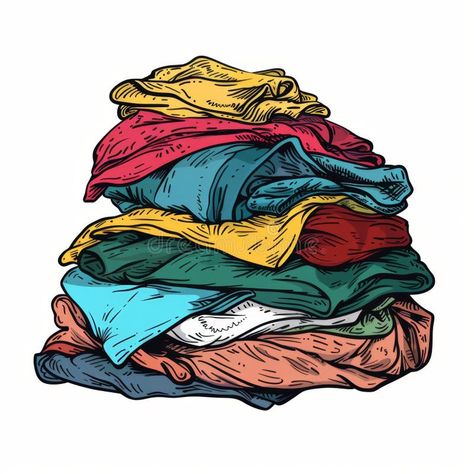 Dirty clothes pile icon, Doodle sketched laundry day pile art design. Crumpled apparel garment heap royalty free stock photos Case Study Design, Clothes Illustration, Poster Project, Wrinkled Clothes, Repair Clothes, Study Design, Laundry Day, Doodle Sketch, Vector Png