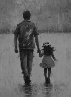 Father Daughter Photos, Remembering Dad, Father Art, Dad Love Quotes, Peace Illustration, Father And Daughter, Dark Art Drawings, Mom Art, Dad Daughter