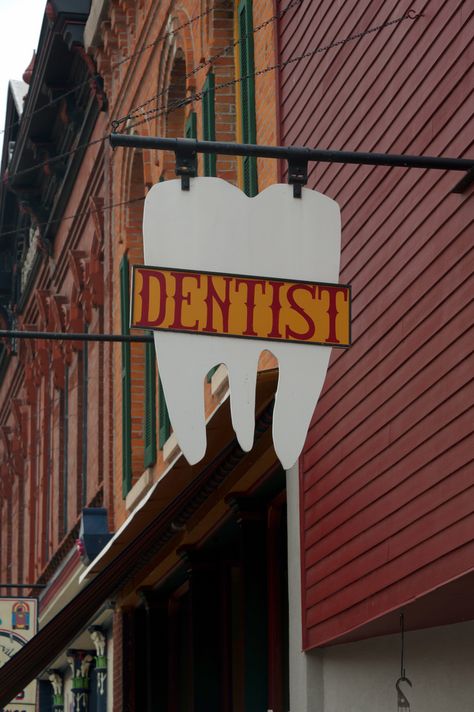 Tooth Dental Sign Consulting Room, Old West Town, Dental Surgery, Little Shop Of Horrors, Dental Practice, Dental Hygiene, Dental Office, Cosmetic Dentistry, Dental Clinic