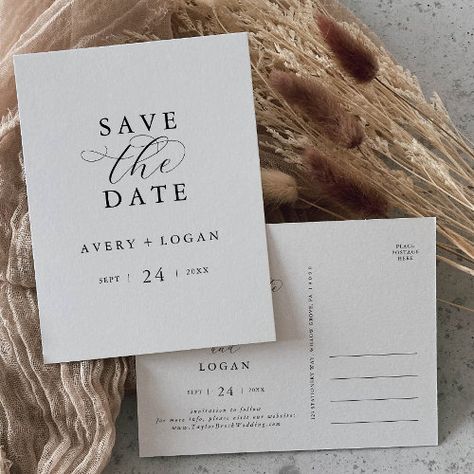 Modern Save The Dates, Simple Invitation, Save The Date Postcards, Modern Invitation, Engagement Party Invitations, Date Cards, Announcement Cards, Save The Date Invitations, Wedding Stationary